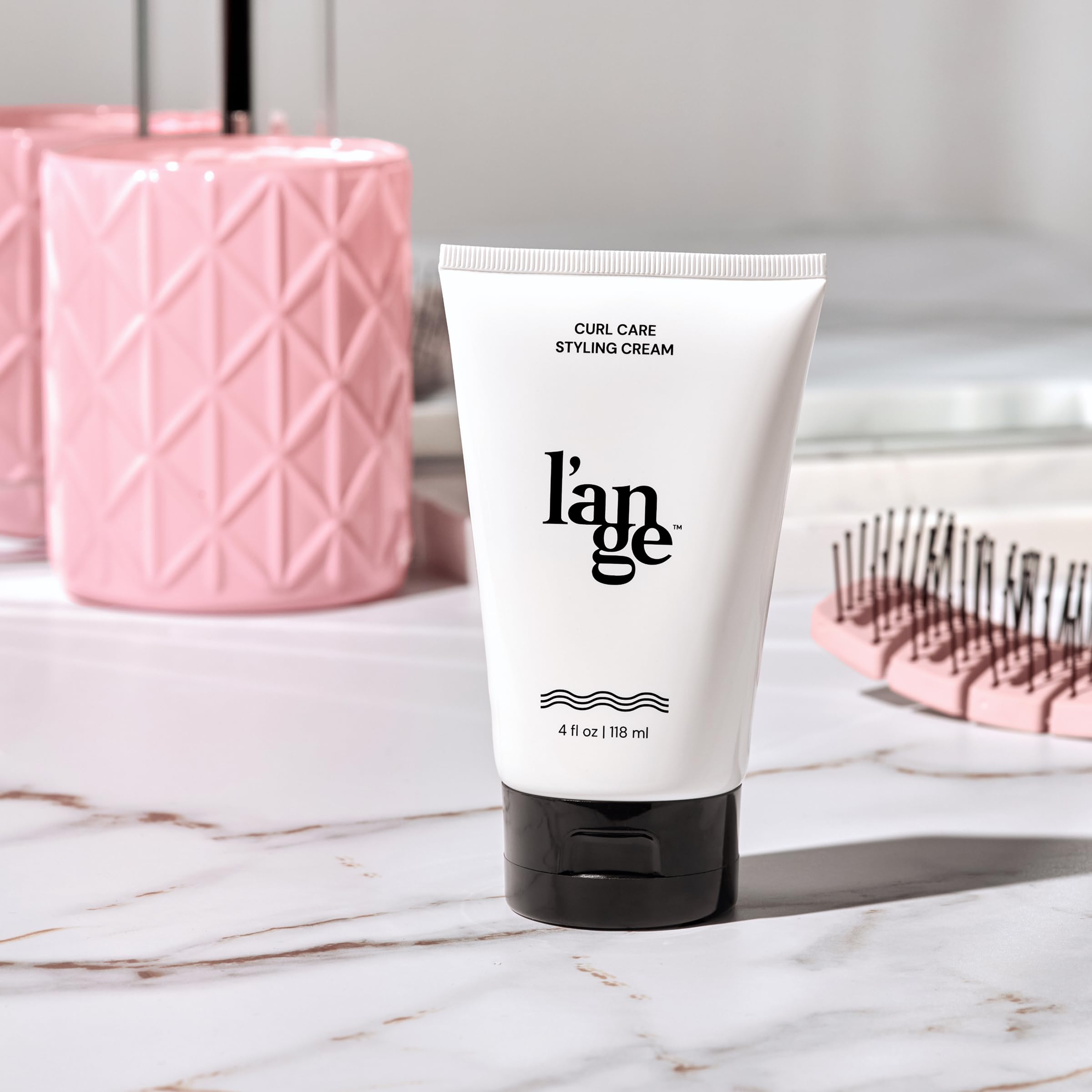 Amazon.com: L'ANGE Hair Styling Cream for Curly Hair, Defines and